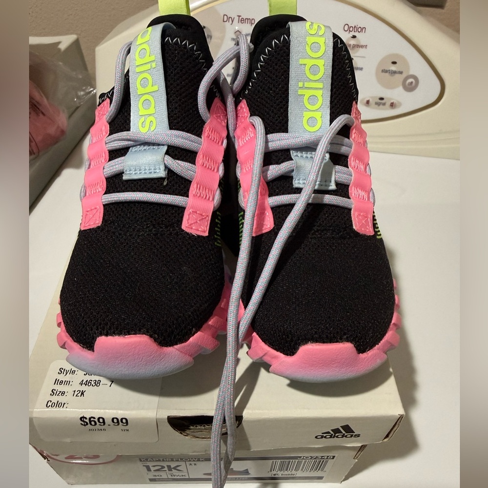Adidas Kids Sneakers - Black and Pink - used once